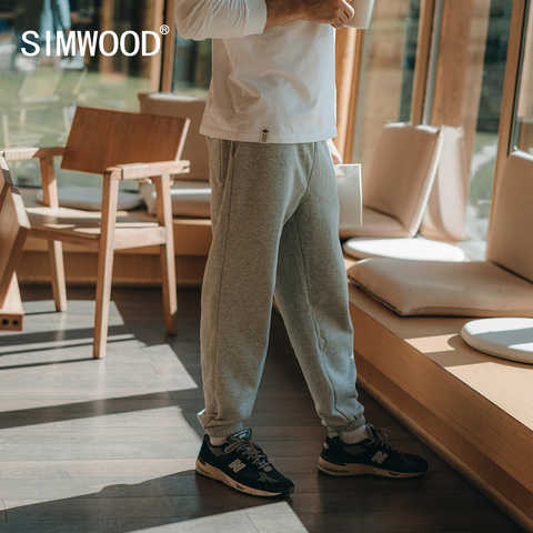 SIMWOOD 2022 весна зима новые штаны для бега мужские брюки на шнурке Повседневные Удобные спортивные костюмы размера плюс штаны для спортзала SJ130835 4001305378849
