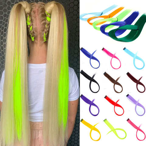 Lupu Синтетические длинные прямые радужные блестящие цветные накладные волосы на заколке из искусственных волос для женщин термостойкие 4001308145301