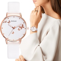 Элегантные Простые Дизайнерские женские часы с циферблатом и бабочкой, женские модные роскошные часы под платье, повседневные женские кварцевые часы с кожаным ремешком 4001314106858