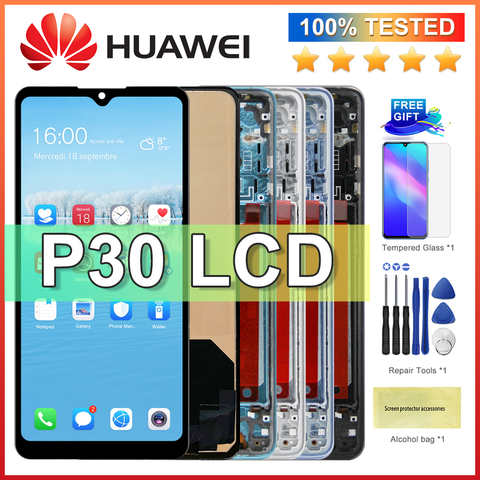 TFT для Huawei P30 ЖК-сенсорный экран дигитайзер в сборе Замена для Huawei P30 ЖК-дисплей зеркальный дисплей 4001315848963