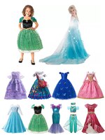 Платье Принцессы Disney 2022, костюм девочки Мирабель Изабелла, Эльза, Анна, детская одежда на день рождения, Хэллоуин 4001320322555