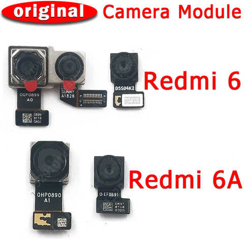 Оригинальная камера переднего и заднего вида для Xiaomi Redmi 6 6A, модуль основной фронтальной камеры, гибкий кабель, запасные части 4001340103027