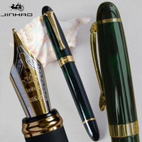 IRAURITA перьевая ручка JINHAO X450 темно-зеленый и золотой 18 KGP 0,7 мм перо с широким основанием полностью металлический синий красный 21 цвет и чернила JINHAO 450 615913650