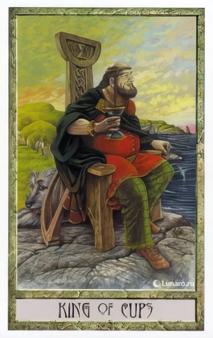 Король Кубков из колоды Ремёсла Друидов 