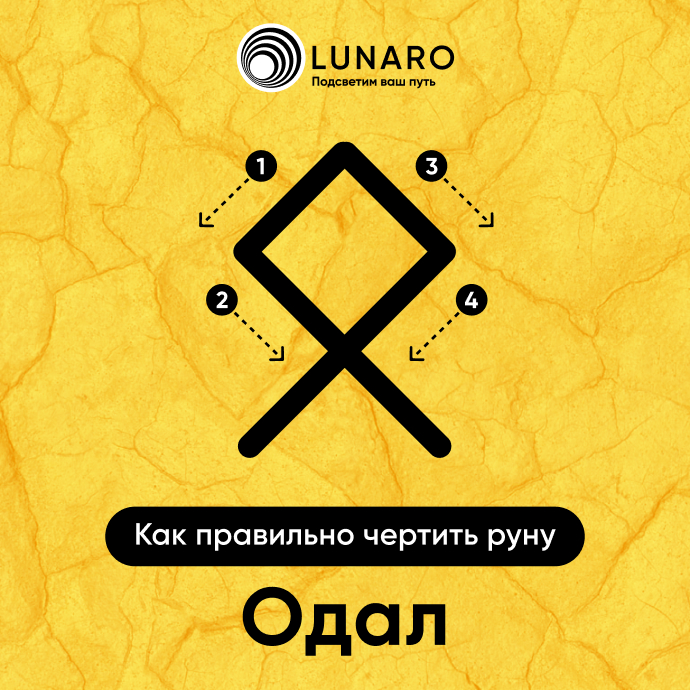 Руна Одал: значение и толкование. Как правильно начертить руну Одал