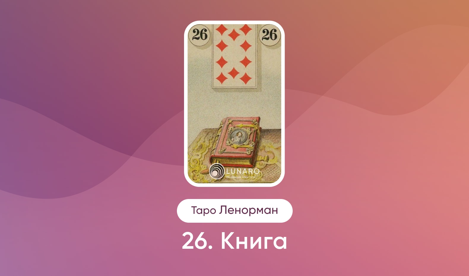 Книга в Таро Ленорман, значение карты в раскладах