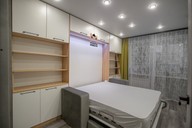 Шкаф-диван-кровать в гостиную  на Дзержинского,15  в расправленном виде