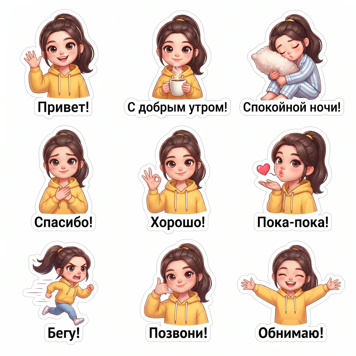 Стикеры из фото: результат