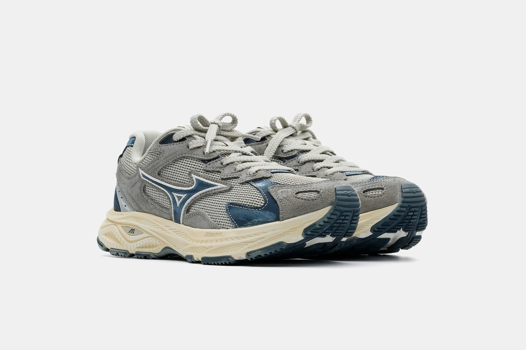 Mizuno Racer S 'Stone/Gray/Navy Blue' купить в Интернет