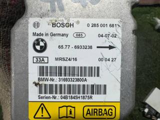 блок AirBag BMW 3 серия E46 [рестайлинг] 2004, 2.2 л., M54 B22 (226S1), бензин, black sapphire metallic (475), задний привод, правый руль, 65776933238