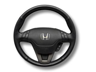руль Honda CR-V 3 поколение [рестайлинг] 2012, 2.0 л., i-VTEC, R20A2, бензин, 6МКПП, polished gray metal / nh737m, внедорожник 5 дв., полный привод, правый руль, 78501-SWA-N71ZA, 77810-SWW-G70ZA