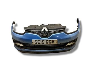 бампер передний Renault Megane 3 поколение [2-й рестайлинг] 2015, 1.5 л., DCi, K9K 636, дизель, 6МКПП, bleu majorelle / terpb, хетчбэк 5 дв., передний привод, правый руль, 620221020R