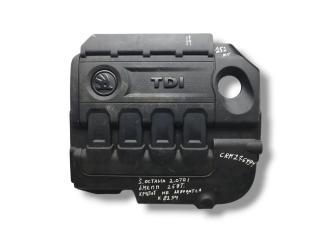 декоративная крышка двигателя Skoda Octavia 3 поколение (A7) 5E 2016, 2.0 л., TDi, CRMB, дизель, 6МКПП, candyweiss / lf9e, лифтбэк, передний привод, правый руль, 04L103925T