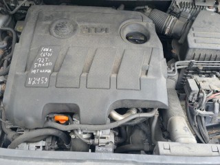 двигатель Skoda Fabia 2 поколение [рестайлинг] 2012, 1.6 л., TDi, CAYA, дизель, 5МКПП, reflex silver / la7w, универсал, передний привод, правый руль, CAY, CAYA