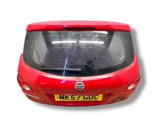 крышка багажника (дверь 3-5) Nissan Qashqai 1 поколение 2007, 1.6 л., i, HR16DE, бензин, 5МКПП, red / z10, внедорожник 5 дв., передний привод, правый руль, K0100-JD9MC