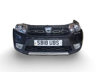 передняя часть (ноускат) Dacia Sandero Stepway 2 поколение [рестайлинг] 2018, 1.5 л., DCi, K9K 626, дизель, 5МКПП, noir / 676, хетчбэк 5 дв., передний привод, правый руль, 620222303R, 625044173R, 260600754R, 260106417R, 214100078R, 214815012R, 214816703R, 144967634R