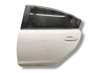 дверь задняя левая Mazda 6 GJ [рестайлинг] GJ 2015, 2.2 л., TD, SHY1, дизель, 6МКПП, snowflake white / 25d, седан, передний привод, правый руль, GHY17302XB