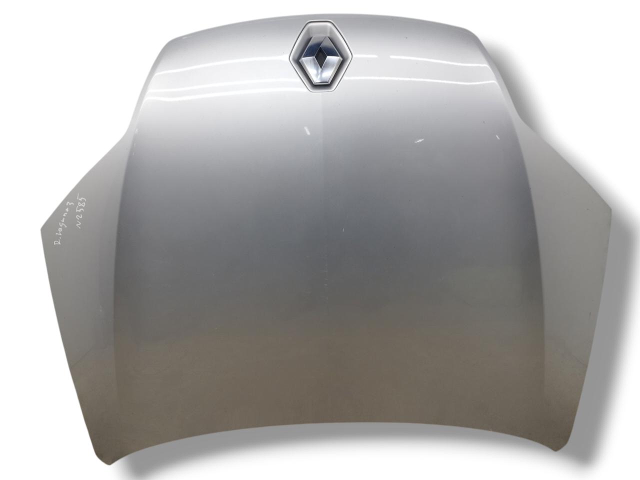 капот Renault Laguna 3 поколение 2009, 2.0 л., DCi, M9R 744, дизель, 6МКПП, gris platine / ted69, универсал, передний привод, правый руль - фото №1