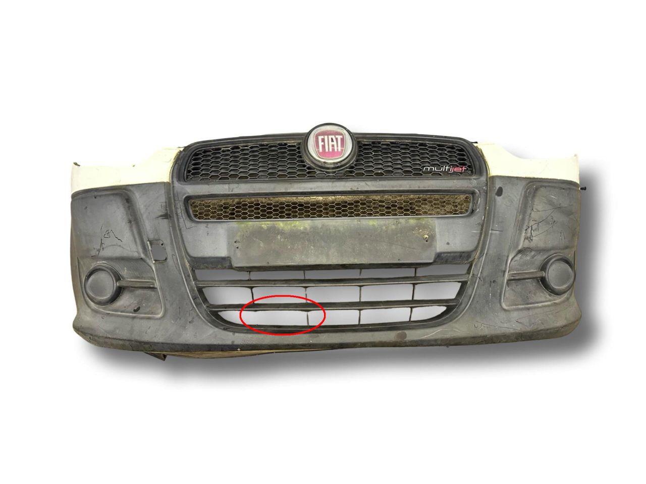 бампер передний Fiat Doblo 2 поколение 2010, 1.3 л., JTD, 199 A3.000, дизель, 5МКПП, branco banchisa / 249, фургон, передний привод, правый руль, 735455570 - фото №1