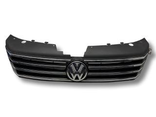 решетка радиатора Volkswagen Passat B7 2012, 1.6 л., TDi, CAYC, дизель, 6МКПП, deepblack / lc9x, седан, передний привод, правый руль, 3AA853651, 3AA853653