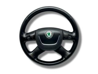 руль Skoda Yeti 1 поколение 5L 2009, 2.0 л., TDi, CBDB, дизель, 6МКПП, black magic / lf9r, внедорожник 5 дв., полный привод, правый руль, 3T0419091K, 1Z0880201AK