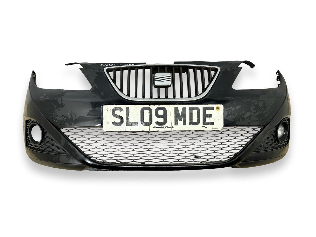 бампер передний SEAT Ibiza 4 поколение 6J 2009, 1.4 л., i, BXW, бензин, 5МКПП, negro magico / lc9z, хетчбэк 3 дв., передний привод, правый руль, 6J0807217J - фото №1