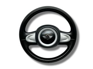 руль Mini Cooper 2 поколение R56 2007, 1.6 л., i, N12 B16 A, бензин, 6МКПП, astro black / a25, хетчбэк 3 дв., передний привод, правый руль, 32302752916, 32302757663