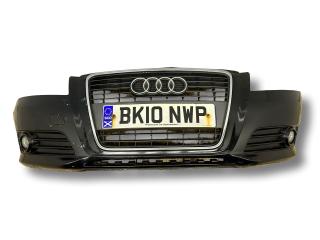 бампер передний Audi A3 8P [2-й рестайлинг] 2010, 1.6 л., TDi, CAYC, дизель, 5МКПП, phantomschwarz / lz9y, хетчбэк 5 дв., передний привод, правый руль, 8P0807437H