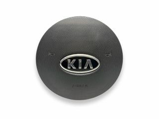 подушка безопасности водителя Kia Rio 2 поколение [рестайлинг] JB 2010, 1.5 л., CRDi, дизель, 5МКПП, clear silver / 6c, хетчбэк 5 дв., передний привод, правый руль, 569001G450VA