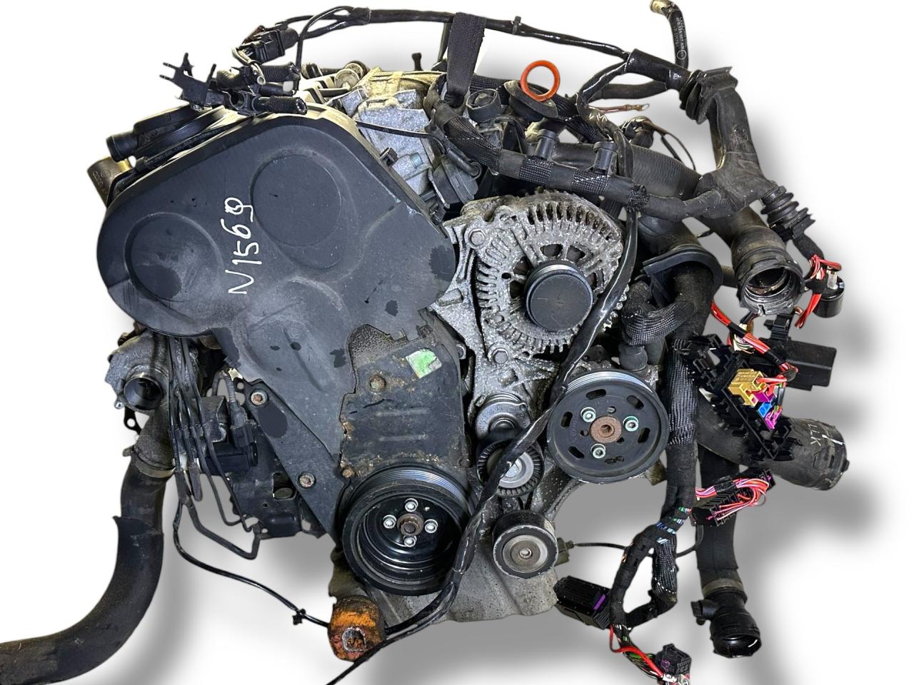 двигатель Audi A6 4F/C6 2006, 2.0 л., TDi PD, BRE, дизель, вариатор, atlasgrau / ly7q, седан, передний привод, правый руль, BRE - фото №1