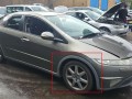 накладка колесной арки Honda Civic 8 поколение FK2 2007, 1.8 л., i-VTEC, R18A2, бензин, 5МКПП, alabaster silver / nh700m, хетчбэк 5 дв., передний привод, правый руль, 74115-SMG-E010-M1 - фото №8