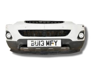 бампер передний Opel Antara 1 поколение [рестайлинг] 2012, 2.2 л., CDTi, дизель, 6МКПП, schneeweiss / gaz, внедорожник 5 дв., полный привод, правый руль, 25953690