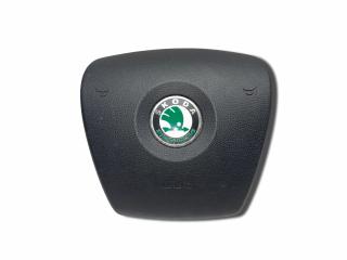 подушка безопасности водителя Skoda Fabia 2 поколение (5J) 2007, 1.9 л., TDi PD, BSW, дизель, 5МКПП, satin / lf5x, универсал, передний привод, правый руль, 5J0880201D, 6Q0971584A