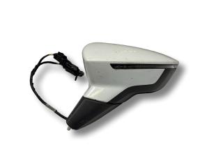 зеркало наружное левое SEAT Leon 3 поколение [рестайлинг] 2018, 2.0 л., TDi, CRLB, дизель, 6МКПП, blanco nevada / ls9r, универсал, передний привод, правый руль, 5F2857507Q