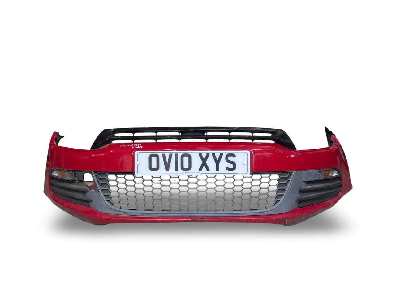 бампер передний Volkswagen Scirocco 3 поколение 2010, 2.0 л., TDi, CBDB, дизель, 6МКПП, salsared / la3h, хетчбэк 3 дв., передний привод, правый руль, 1K8807217M - фото №1