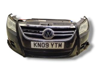 передняя часть (ноускат) Volkswagen Tiguan 1 поколение 2009, 2.0 л., TDi, CBBB, дизель, 6МКПП, deepblack / lc9x, внедорожник 5 дв., полный привод, правый руль