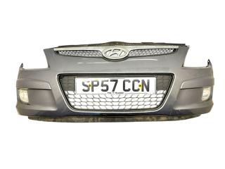 бампер передний Hyundai i30 1 поколение FD 2007, 1.4 л., MPI, G4FA, бензин, 5МКПП, steel gray / 9a, хетчбэк 5 дв., передний привод, правый руль, 86511-2R000
