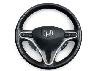 руль Honda Jazz 2 поколение GE6 2009, 1.4 л., i-VTEC, L13Z1, бензин, 5МКПП, brilliant sky / bg53m, хетчбэк 5 дв., передний привод, правый руль, 77810-TF0-E80ZA, 78501-TF0-J71ZC