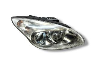 фара правая Hyundai i30 1 поколение FD 2007, 1.4 л., MPI, G4FA, бензин, 5МКПП, steel gray / 9a, хетчбэк 5 дв., передний привод, правый руль, 92102-2L040