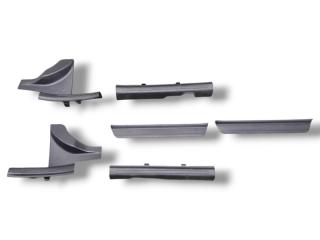 комплект накладок на пороги (внутренние) Hyundai Tucson 4 поколение NX4 2022, 1.6 л., GDi, G4FU, гибрид, робот, shimmering silver / r2t, внедорожник 5 дв., передний привод, правый руль, 85873-N7000, 85883-N7000, 85875-N7000NNB, 85885-N7000NNB, 85870-N7000NNB, 85880-N7000NNB