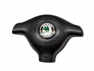 подушка безопасности водителя Skoda Octavia 1 поколение (A4) [рестайлинг] 2002, 1.8 л., Ti, AUQ, бензин, 5МКПП, flash red / lf3k, универсал, передний привод, правый руль, 1U0880201E