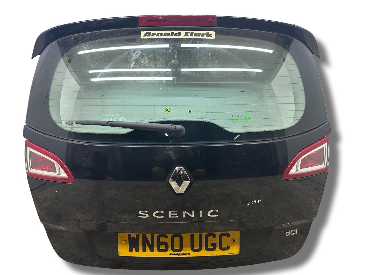 крышка багажника (дверь 3-5) Renault Scenic 3 поколение 2010, 1.5 л., DCi, K9K 832, дизель, 6МКПП, star black / tegne, минивэн, передний привод, правый руль - фото №1