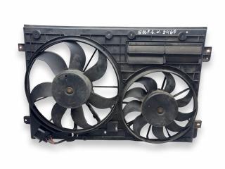 вентилятор радиатора Volkswagen Golf 6 поколение 2009, 2.0 л., TDi, CBAB, дизель, 6МКПП, deepblack / lc9x, хетчбэк 5 дв., передний привод, правый руль, 1K0121207BC, 1K0121205AD