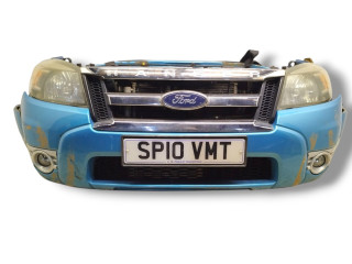 передняя часть (ноускат) Ford Ranger 2 поколение [рестайлинг] 2010, 2.5 л., TDCi, WLAA, дизель, 5МКПП, lagoon blue / 37r, пикап, полный привод, правый руль, 8M34-17K833-AA, 4980083, 6M34-16138-AC, 5067022, 6M34-17D939-AC, 4947228, 8M34-13100-AA, 8M34-13101-AA