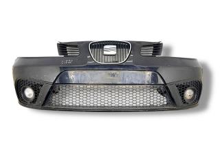 бампер передний SEAT Ibiza 3 поколение [рестайлинг] 2006, 1.4 л., i, BXW, бензин, 5МКПП, negro magico / lc9z, хетчбэк 5 дв., передний привод, правый руль, 6L6807217K