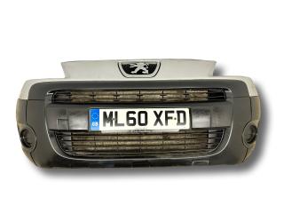 бампер передний Peugeot Partner 2 поколение (B9) 2010, 1.6 л., HDi, 9HT (DV6BTED4), дизель, 5МКПП, gris aluminium / ezr, фургон, передний привод, правый руль, 7401PT