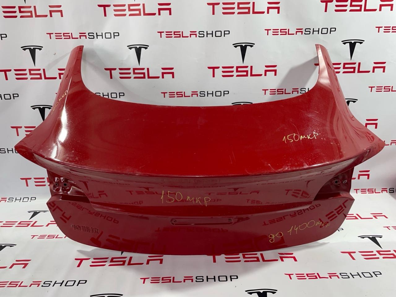 крышка багажника (дверь 3-5) Tesla Model 3 1 поколение 2019, 1081460-01-D, 1120025-00-D, 1118167-00-D - фото №1