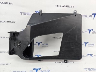 Воздуховод (дефлектор) радиатора (лопух) левый Tesla Model S 1 поколение [рестайлинг] 2019, 1058070-00, 1058023-00