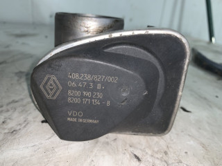 заслонка дроссельная Renault Modus 1 поколение 2007, 1.6 л., K4M 791, бензин, АКПП, передний привод, 408238827002, 8200190230, 8200171134