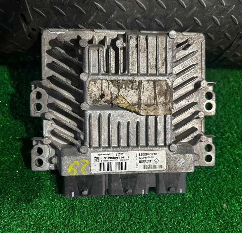 блок управления двигателем Renault Scenic 2 поколение 2006, 1.5 л., 8200843713, 8200807626, S122326114A - фото №1